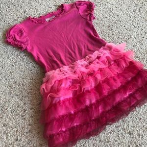 ❤️Hanna Andersson pink ruffle skirt dress 90 US 3